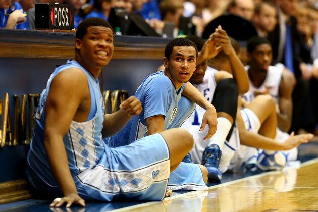 DURHAM, NC - MARCH 08:  Marcus Paige #5 of the North Carolina Tar Heels during their game at Cameron Indoor Stadium on March 8, 2014 in Durham, North Carolina.  (Photo by Streeter Lecka/Getty Images)