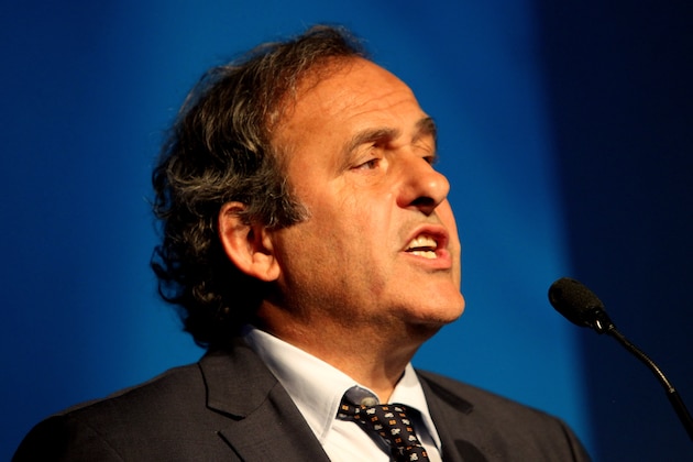 ROME, ITALY - SEPTEMBER 10:  UEFA President Michel Platini attends a UEFA Conference 'Respect Diversity' on September 10, 2014 in Rome, Italy.  (Photo by Paolo Bruno/Getty Images)