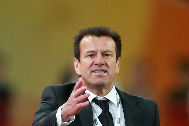 BEIJING, CHINA - OCTOBER 11:  Dunga, head coach of Brazil reacts during Super Clasico de las Americas between Argentina and Brazil at Beijing National Stadium on October 11, 2014 in Beijing, China.  (Photo by Feng Li/Getty Images)