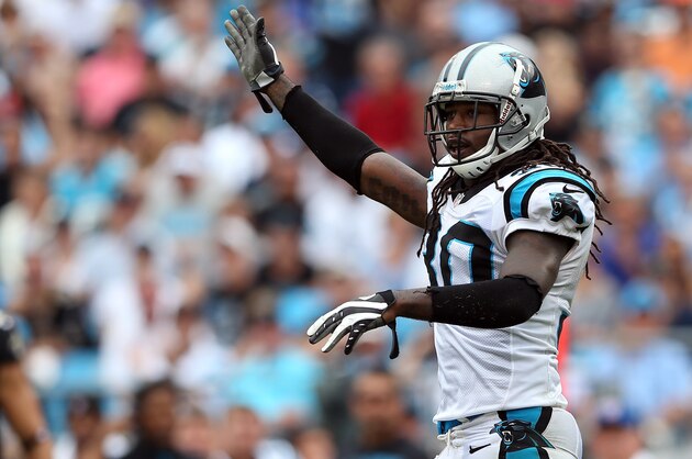 CHARLOTTE, NC - SEPTEMBER 16:  Charles Godfrey #30 of the Carolina Panthers during their game at Bank of America Stadium on September 16, 2012 in Charlotte, North Carolina.  (Photo by Streeter Lecka/Getty Images)