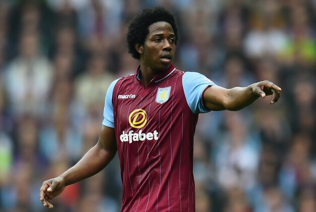 BIRMINGHAM, ENGLAND - SEPTEMBER 20:  Carlos Sanchez of Aston Villa during the Barclays Premier League match between Aston Villa and Arsenal at Villa Park on September 20, 2014 in Birmingham, England.  (Photo by Shaun Botterill/Getty Images)