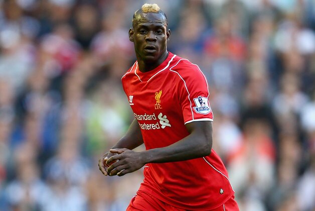 LIVERPOOL, ENGLAND - OCTOBER 04:  Mario Balotelli of Liverpool in action during the Barclays Premier League match between Liverpool and West Bromwich Albion at Anfield on October 4, 2014 in Liverpool, England.  (Photo by Clive Brunskill/Getty Images)