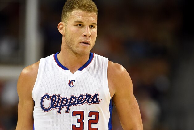 LAS VEGAS, NV - OCTOBER 18:  Blake Griffin #32 of the Los Angeles Clippers walks on the court during a preseason game against the Denver Nuggets at the Mandalay Bay Events Center on October 18, 2014 in Las Vegas, Nevada. Denver won 104-93. NOTE TO USER: User expressly acknowledges and agrees that, by downloading and or using this photograph, User is consenting to the terms and conditions of the Getty Images License Agreement.  (Photo by Ethan Miller/Getty Images)