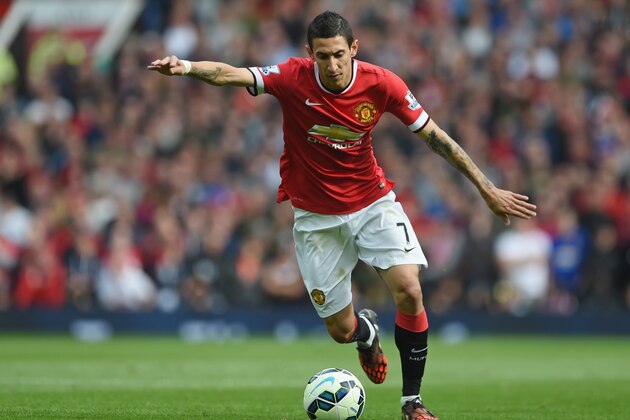 MANCHESTER, ENGLAND - OCTOBER 05:  Angel Di Maria of Manchester United in action during the Barclays Premier League match between Manchester United and Everton at Old Trafford on October 5, 2014 in Manchester, England.  (Photo by Michael Regan/Getty Images)