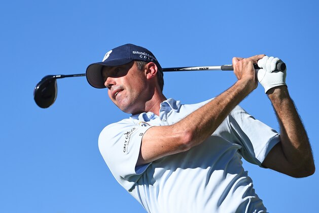 NAPA, CA - OCTOBER 12:  Matt Kuchar hits his tee shot on the sixth hole during the final round of the Frys.com Open at Silverado Resort and Spa on October 12, 2014 in Napa, California.  (Photo by Robert Laberge/Getty Images)