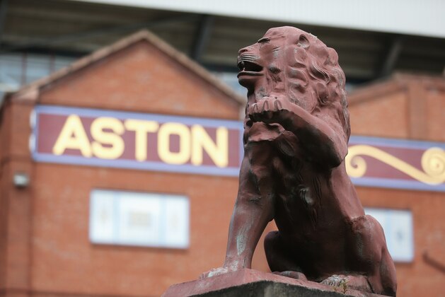 BIRMINGHAM, ENGLAND - AUGUST 31: A Lion statue is pictured outside the ground prior to the Barclays Premier League match between Aston Villa and Hull City at Villa Park on August 31, 2014 in Birmingham, England.  (Photo by Clive Mason/Getty Images)