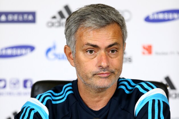 COBHAM, ENGLAND - OCTOBER 24:  Chelsea manager Jose Mourinho speaks to the press during a Chelsea Press Conference at Chelsea Training Ground on October 24, 2014 in Cobham, England.  (Photo by Ian Walton/Getty Images)