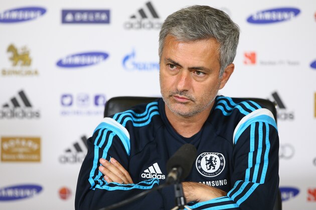 COBHAM, ENGLAND - OCTOBER 24:  Chelsea manager Jose Mourinho speaks to the press during a Chelsea Press Conference at Chelsea Training Ground on October 24, 2014 in Cobham, England.  (Photo by Ian Walton/Getty Images)