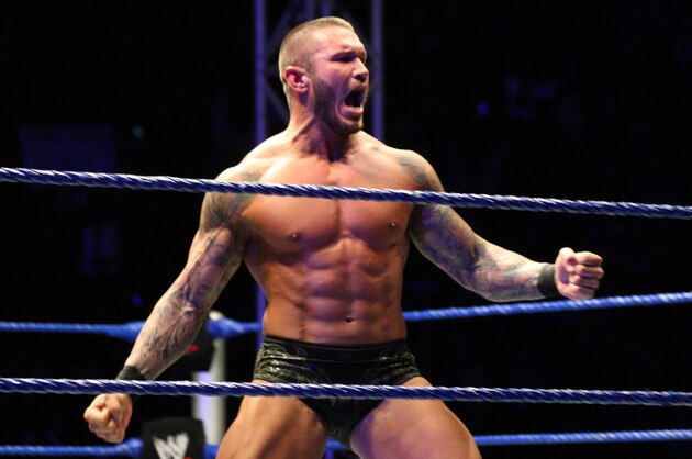 DURBAN, SOUTH AFRICA - JULY 08:  World Heavyweight Champion Randy Orton during the WWE Smackdown Live Tour at Westridge Park Tennis Stadium on July 08, 2011 in Durban, South Africa.  (Photo by Steve Haag/Gallo Images/Getty Images)