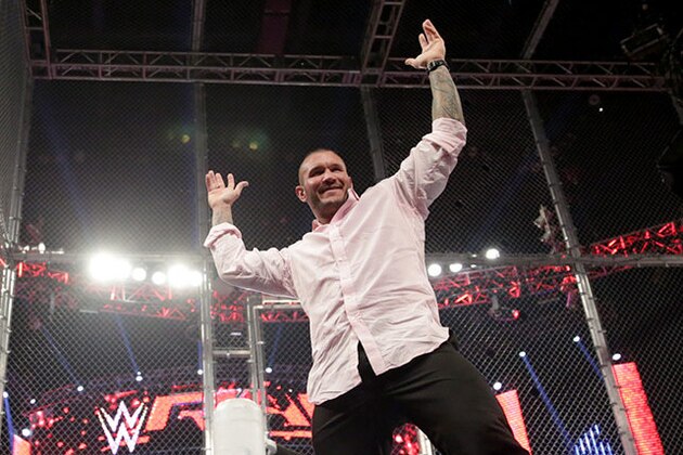 WWE Superstars Randy Orton arrive at the Superstars of Hope honors Make A Wish Foundation event at The Beverly Hills Hotel on Thursday, August 15, 2013 in Beverly Hills, Calif. (Photo by Paul A. Hebert/Invision/AP)