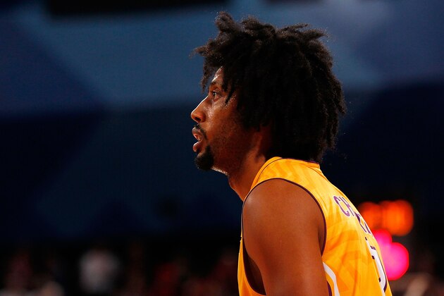 PERTH, AUSTRALIA - OCTOBER 24: Josh Childress of the Kings looks on during the round three NBL match between the Perth Wildcats and the Sydney Kings at Perth Arena on October 24, 2014 in Perth, Australia.  (Photo by Will Russell/Getty Images)