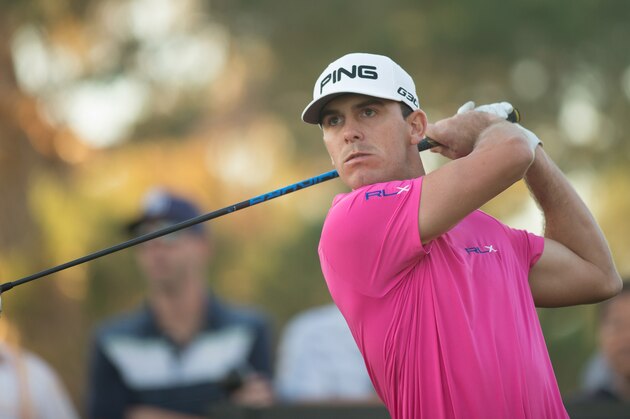 LAS VEGAS, NV - OCTOBER 16:  Billy Horschel plays his tee shot on the first hole during the first round of the Shriners Hospitals For Children Open at TPC Summerlin on October 16, 2014 in Las Vegas, Nevada.  (Photo by Darren Carroll/Getty Images)