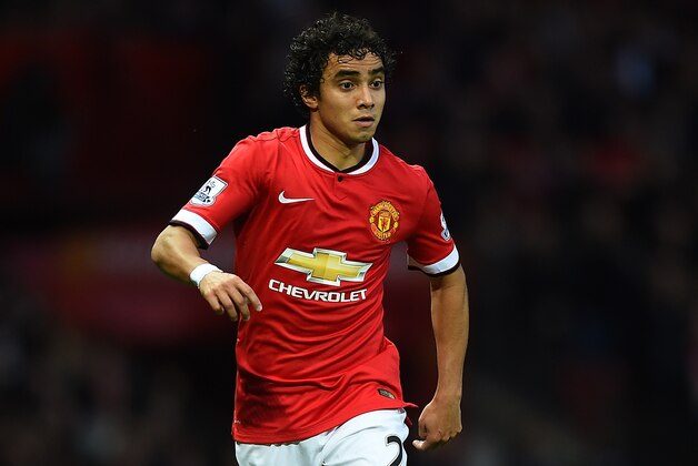 MANCHESTER, ENGLAND - OCTOBER 26:  Rafael of Manchester United in action during the Barclays Premier League match between Manchester United and Chelsea at Old Trafford on October 26, 2014 in Manchester, England.  (Photo by Laurence Griffiths/Getty Images)