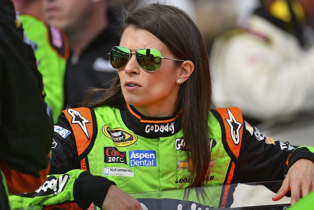 Nov 2, 2014; Fort Worth, TX, USA; NASCAR Sprint Cup Series driver Danica Patrick (10) before the AAA Texas 500 at Texas Motor Speedway. Mandatory Credit: Jasen Vinlove-USA TODAY Sports