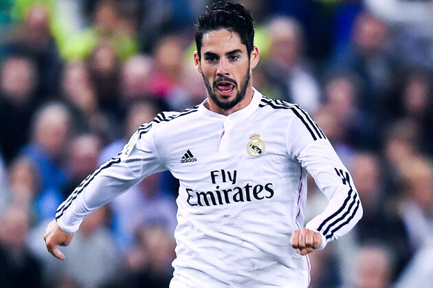BARCELONA, SPAIN - OCTOBER 29:  Francisco Alarcon Isco of Real Madrid CF runs with the ball during the Copa Del Rey Round of 32 first leg match at Power8 Stadium on October 29, 2014 in Barcelona, Spain.  (Photo by David Ramos/Getty Images)