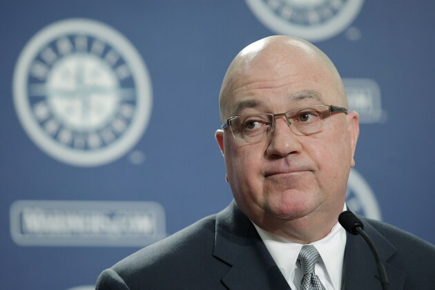 Seattle Mariners general manager Jack Zduriencik listens to a question from a reporter, Thursday, Jan. 22, 2009, at the baseball team's Spring Training preview at Safeco Field in Seattle. (AP Photo/Ted S. Warren)
