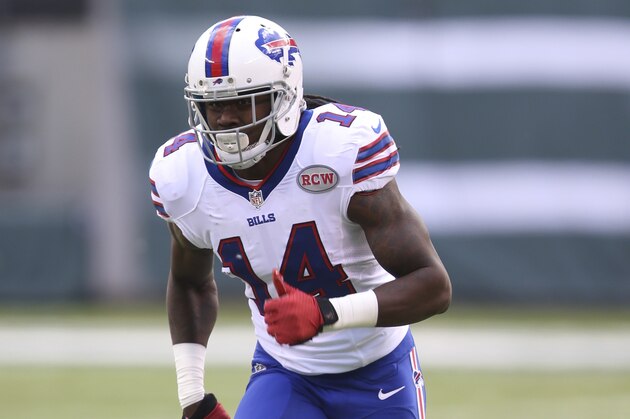 Buffalo Bills  WR Sammy Watkins #14 in action in the first quarter of the game against the NY Jets  at the MetLife Stadium during an NFL game in East Rutherford, N.J. on Sunday, Oct. 26, 2014. (AP Photo/David Seelig)