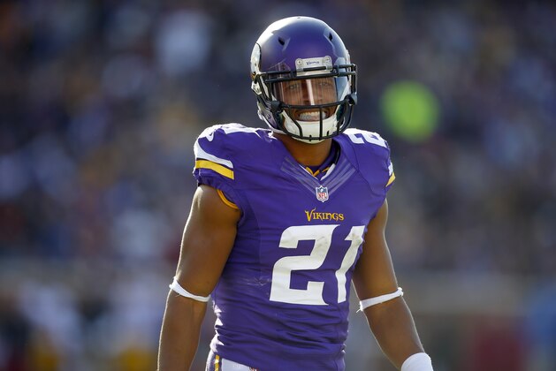 Minnesota Vikings cornerback Josh Robinson (21) lines up against the Washington Redskins during an NFL football game, Sunday, Nov. 2, 2014, in Minneapolis. (Jeff Haynes/AP Images for Panini)