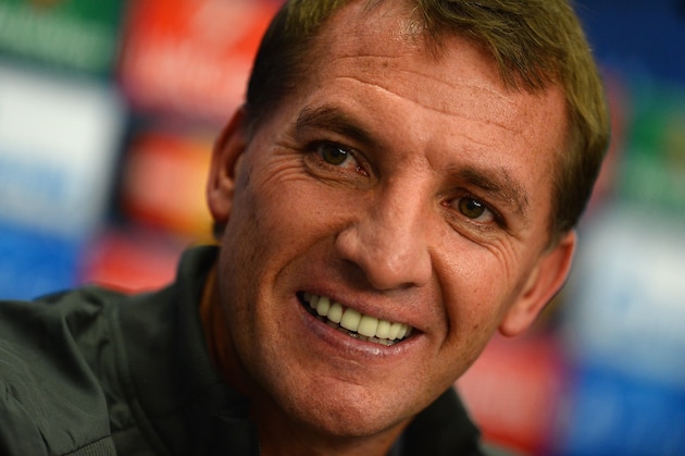 BASEL, SWITZERLAND - SEPTEMBER 30:  Head coach of Liverpool Brendan Rogers talks to the media during a Liverpool training and press conference at St. Jakob-Park stadium on September 30, 2014 in Basel, Switzerland.  (Photo by Jamie McDonald/Getty Images)