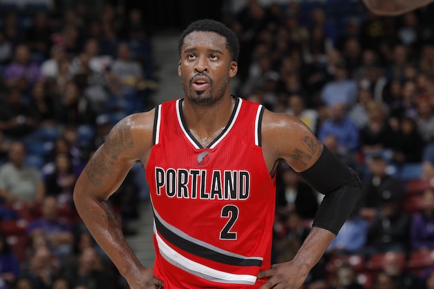 SACRAMENTO, CA - OCTOBER 31: Wesley Matthews #2 of the Portland Trail Blazers stands on the court during the game against the Sacramento Kings on October 31, 2014 at Sleep Train Arena in Sacramento, California. NOTE TO USER: User expressly acknowledges and agrees that, by downloading and or using this photograph, User is consenting to the terms and conditions of the Getty Images Agreement. Mandatory Copyright Notice: Copyright 2014 NBAE (Photo by Rocky Widner/NBAE via Getty Images)