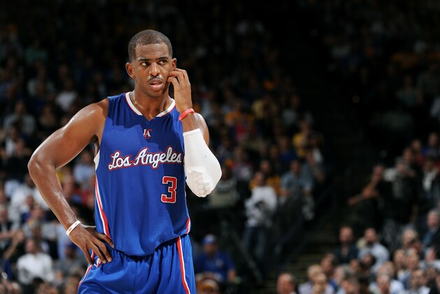 OAKLAND, CA - NOVEMBER 5: Chris Paul #3 of the Los Angeles Clippers stands on the court during a game against the Golden State Warriors on November 5, 2014 at Oracle Arena in Oakland, California. NOTE TO USER: User expressly acknowledges and agrees that, by downloading and or using this photograph, user is consenting to the terms and conditions of Getty Images License Agreement. Mandatory Copyright Notice: Copyright 2014 NBAE (Photo by Noah Graham/NBAE via Getty Images)