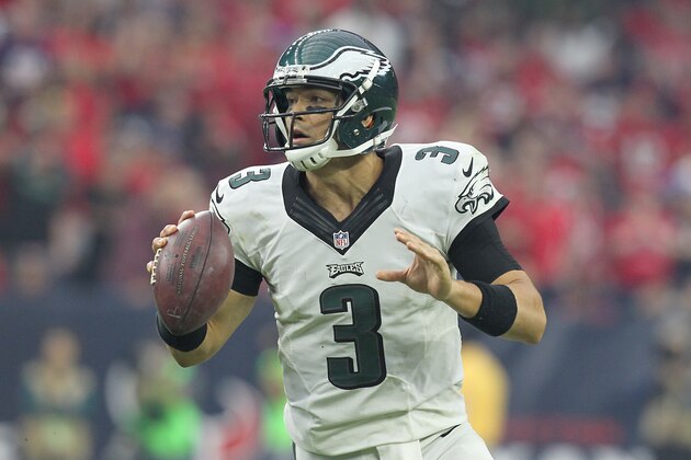 HOUSTON, TX- NOVEMBER 02: Mark Sanchez #3 of the Philadelphia Eagles scrambles against the Houston Texans in the second half in a NFL game on November 2, 2014 at NRG Stadium in Houston, Texas. Eagles won 31 to 21. (Photo by Thomas B. Shea/Getty Images)