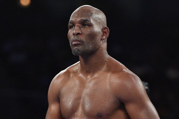 ATLANTIC CITY, NJ - NOVEMBER 08:  Bernard Hopkins prepares to fight Sergey Kovalev during their IBF, WBA, & WBO Light Heavyweight title fight at Boardwalk Hall Arena on November 8, 2014 in Atlantic City, New Jersey.  (Photo by Al Bello/Getty Images)