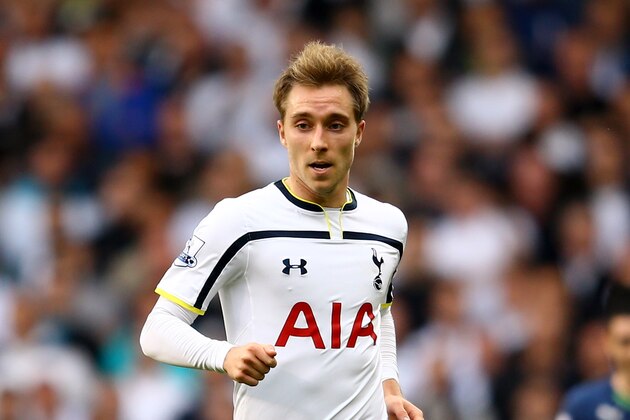 LONDON, ENGLAND - OCTOBER 26:  Christian Eriksen of Spurs in action during the Barclays Premier League match between Tottenham Hotspur and Newcastle United at White Hart Lane on October 26, 2014 in London, England.  (Photo by Richard Heathcote/Getty Images)