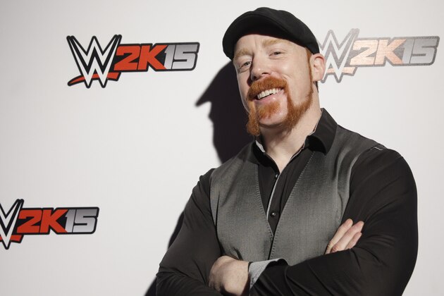 WWE Superstar Sheamus attends the WWE 2K15 SummerSlam Confidential Panel at Club Nokia, on Saturday, August 16, 2014 in Los Angeles. (Photo by Todd Williamson/Invision for 2K/AP Images)