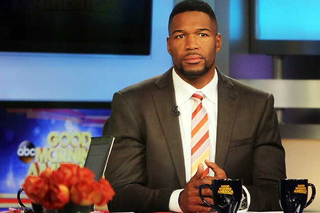 NEW YORK, NY - SEPTEMBER 25: Michael Strahan pictured at ABC's Good Morning America in New York City on September 25, 2014. Credit: September 25, 2014. Credit: RW/MediaPunch/IPX