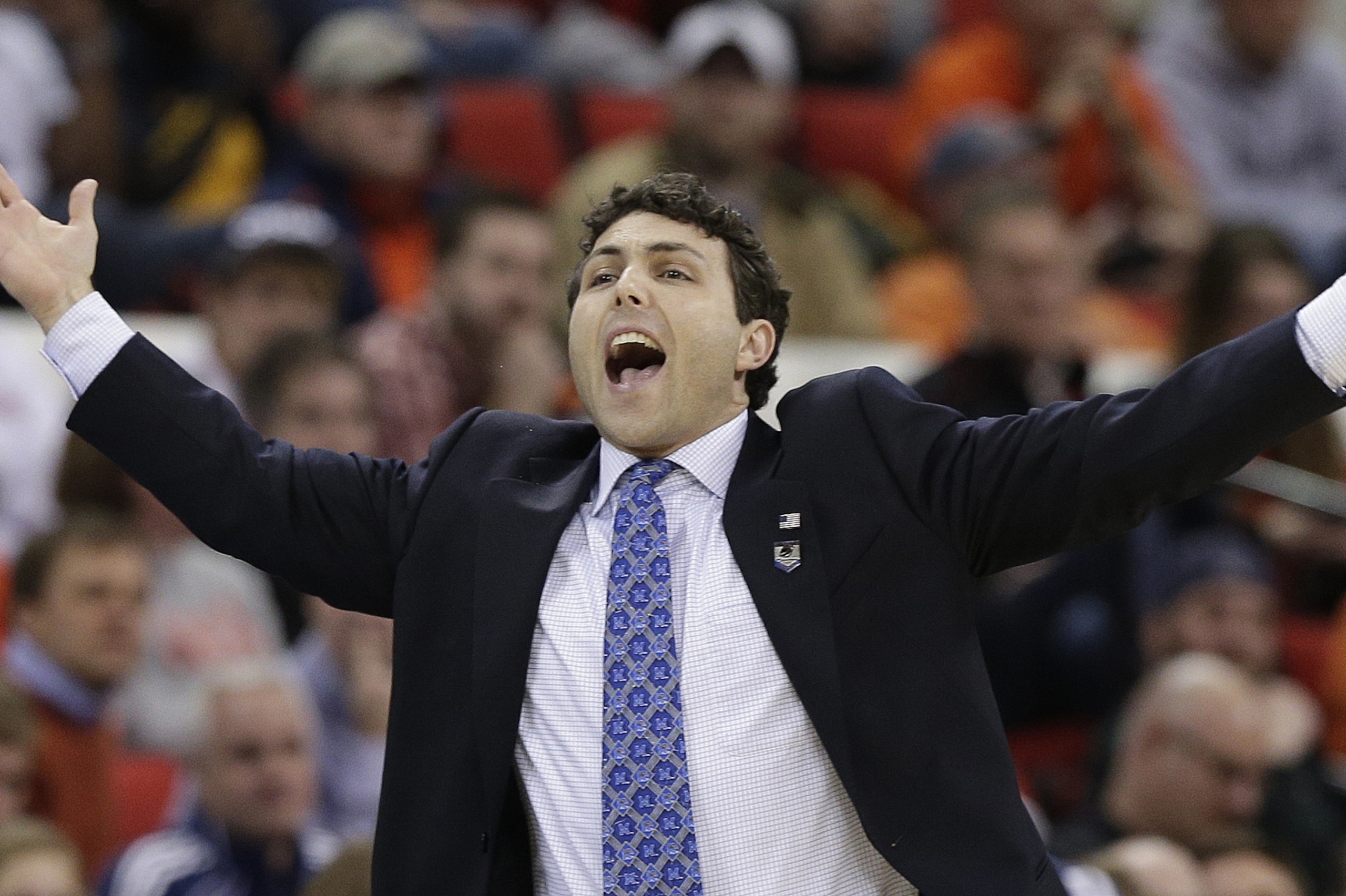 Memphis head coach Josh Pastner calls a play against Virginia during the first half of an NCAA college basketball third-round tournament game, Sunday, March 23, 2014, in Raleigh. (AP Photo/Chuck Burton) Memphis head coach Josh Pastner calls a play against Virginia during the first half of an NCAA college basketball third-round tournament game, Sunday, March 23, 2014, in Raleigh. (AP Photo/Chuck Burton)