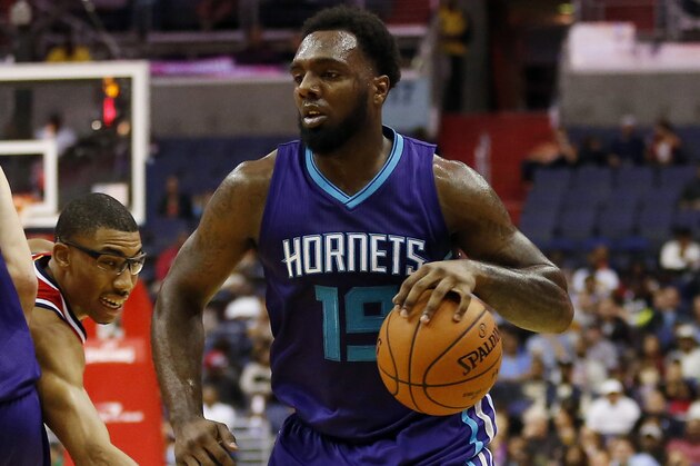 Oct 17, 2014; Washington, DC, USA; Charlotte Hornets guard P.J. Hairston (19) dribbles the ball against the Washington Wizards at Verizon Center. Mandatory Credit: Geoff Burke-USA TODAY Sports