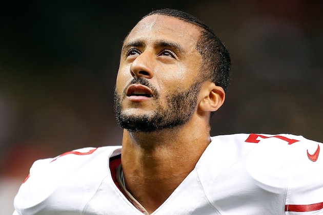 NEW ORLEANS, LA - NOVEMBER 09:  Colin Kaepernick #7 of the San Francisco 49ers takes the field for a game against the New Orleans Saints at the Mercedes-Benz Superdome on November 9, 2014 in New Orleans, Louisiana.  (Photo by Wesley Hitt/Getty Images)