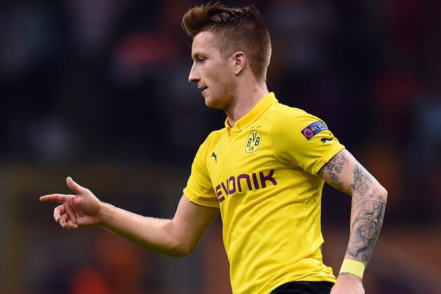 ISTANBUL, TURKEY - OCTOBER 22:  Marco Reus of Dortmund runs with the ball the UEFA Champions League group D match between Glatasaray AS and Borussia Dortmund at Ali Sami Yen Spor Kompleksi on October 22, 2014 in Istanbul, Turkey.  (Photo by Lars Baron/Getty Images)