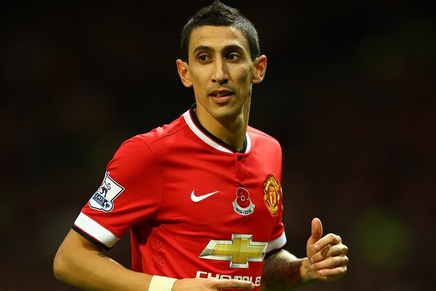 MANCHESTER, ENGLAND - NOVEMBER 08:  Angel Di Maria of Manchester United looks on during the Barclays Premier League match between Manchester United and Crystal Palace at Old Trafford on November 8, 2014 in Manchester, England.  (Photo by Richard Heathcote/Getty Images)
