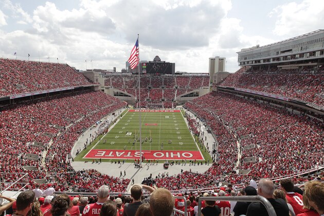 Ohio State plays against Florida A&M in Ohio Stadium during an NCAA college football game Saturday, Sept. 21, 2013, in Columbus, Ohio. (AP Photo/Jay LaPrete)