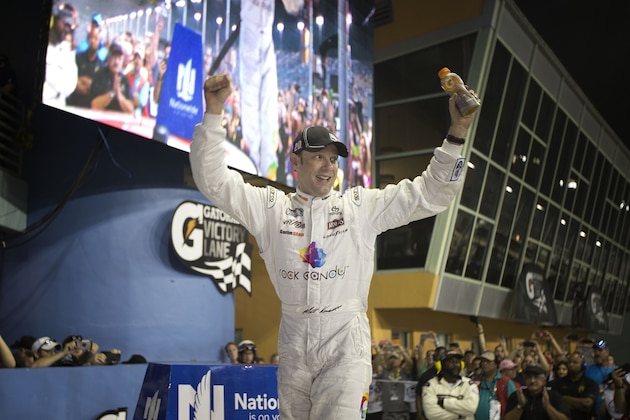 Matt Kenseth celebrates after winning the NASCAR Nationwide series auto race, Saturday, Nov. 15, 2014 in Homestead, Fla. (AP Photo/J Pat Carter) Matt Kenseth celebrates after winning the NASCAR Nationwide series auto race, Saturday, Nov. 15, 2014 in Homestead, Fla. (AP Photo/J Pat Carter)