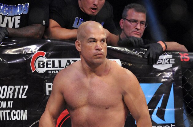 May 17, 2014; Southaven, MS, USA; Tito Ortiz before the fight against Shahbulat Shemhalaev during BFC 120 at Landers Center. Tito Ortiz defeats Shahbulat Shemhalaev via submission. Mandatory Credit: Justin Ford-USA TODAY Sports