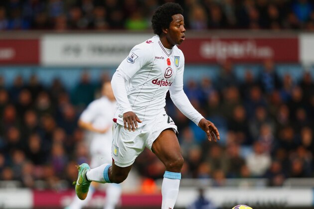 LONDON, ENGLAND - NOVEMBER 08:  Carlos Sanchez of Aston Villa in action during the Barclays Premier League match between West Ham United and Aston Villa at Boleyn Ground on November 8, 2014 in London, England.  (Photo by Harry Engels/Getty Images)