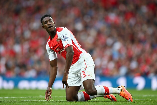LONDON, ENGLAND - SEPTEMBER 27:  Danny Welbeck of Arsenal looks on during the Barclays Premier League match between Arsenal and Tottenham Hotspur at Emirates Stadium on September 27, 2014 in London, England.  (Photo by Paul Gilham/Getty Images)