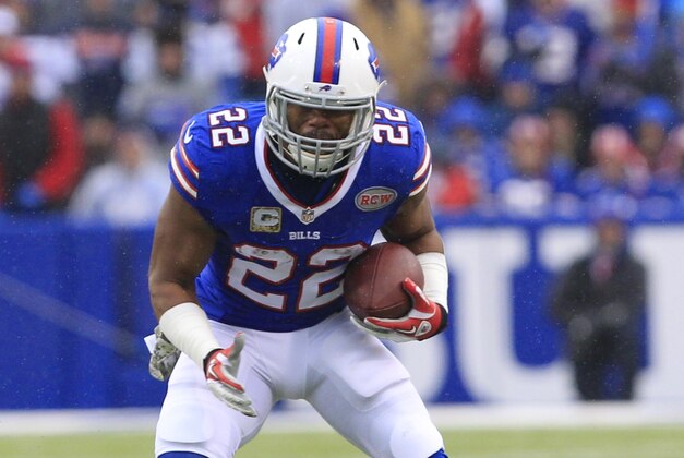 Buffalo Bills running back Fred Jackson (22) runs with the ball against the Kansas City Chiefs during the first half of an NFL football game, Sunday, Nov. 9, 2014, in Orchard Park, N.Y. (AP Photo/Bill Wippert)