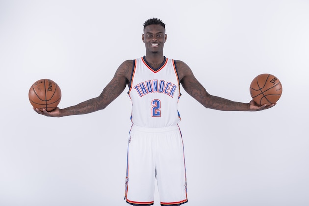 Oklahoma City, OK - SEPTEMBER 29: Anthony Morrow #2 of the Oklahoma City Thunder poses for a portrait during 2014 NBA Media Day on September 27, 2014 at the Chesapeake Arena in Oklahoma City, Oklahoma. NOTE TO USER:  User expressly acknowledges and agrees that, by downloading and/or using this photograph, user is consenting to the terms and conditions of the Getty Images License Agreement. Mandatory Copyright Notice:  Copyright 2014 NBAE (Photo by Richard Rowe/NBAE via Getty Images)