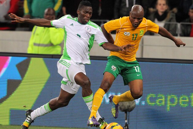 CAPE TOWN, SOUTH AFRICA - SEPTEMBER 10: Tokelo Rantie of South Africa during the Orange AFCON, Morocco 2015 Final Round Qualifier match between South Africa and Nigeria at Cape Town Stadium on September 10, 2014 in Cape Town, South Africa. (Photo by Carl Fourie/Gallo Images)