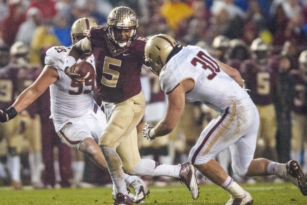 TALLAHASSEE, FL - NOVEMBER 22: Quarterback Jameis Winston