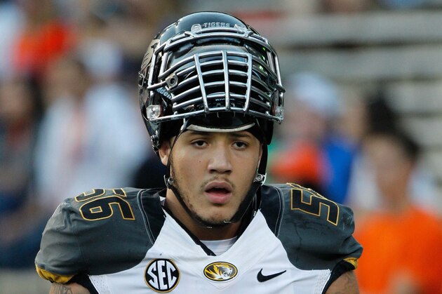 Oct 18, 2014; Gainesville, FL, USA; Missouri Tigers defensive lineman Shane Ray (56) prior to the game against the Florida Gators at Ben Hill Griffin Stadium. Mandatory Credit: Kim Klement-USA TODAY Sports