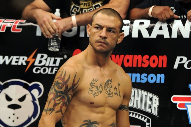 Jul 6, 2013; Las Vegas, NV, USA;  Cub Swanson before his Featherweight Bout at the MGM Grand Garden Arena. Mandatory Credit: Jayne Kamin-Oncea-USA TODAY Sports