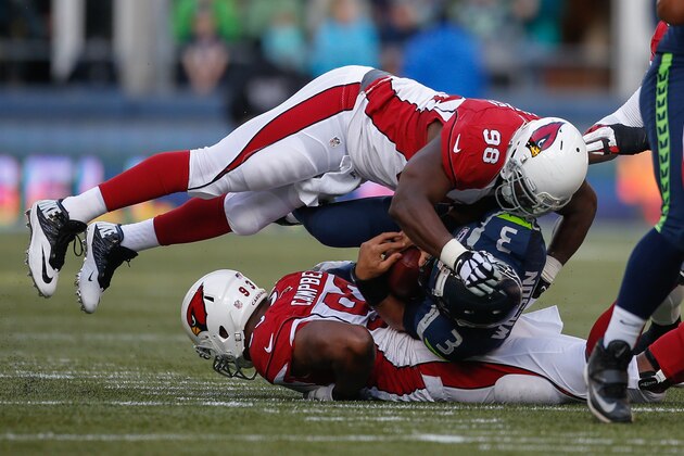 SEATTLE, WA - NOVEMBER 23:  Quarterback Russell Wilson