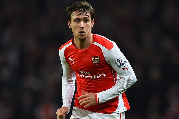 LONDON, ENGLAND - NOVEMBER 22:  Nacho Monreal of Arsenal in action  during the Barclays Premier League match between Arsenal and Manchester United at Emirates Stadium on November 22, 2014 in London, England.  (Photo by Shaun Botterill/Getty Images)