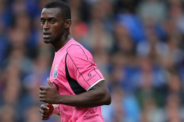 LIVERPOOL, ENGLAND - AUGUST 03: Jackson Martinez of Porto during the Pre-Season Friendly between Everton and Porto at Goodison Park on August 3, 2014 in Liverpool, England.  (Photo by Dave Thompson/Getty Images)