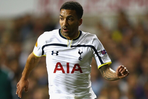 LONDON, ENGLAND - OCTOBER 02:  Aaron Lennon of Spurs on the ball during the UEFA Europa League Group C match between Tottenham Hotspur FC and Besiktas JK at White Hart Lane on October 2, 2014 in London, United Kingdom.  (Photo by Ian Walton/Getty Images)